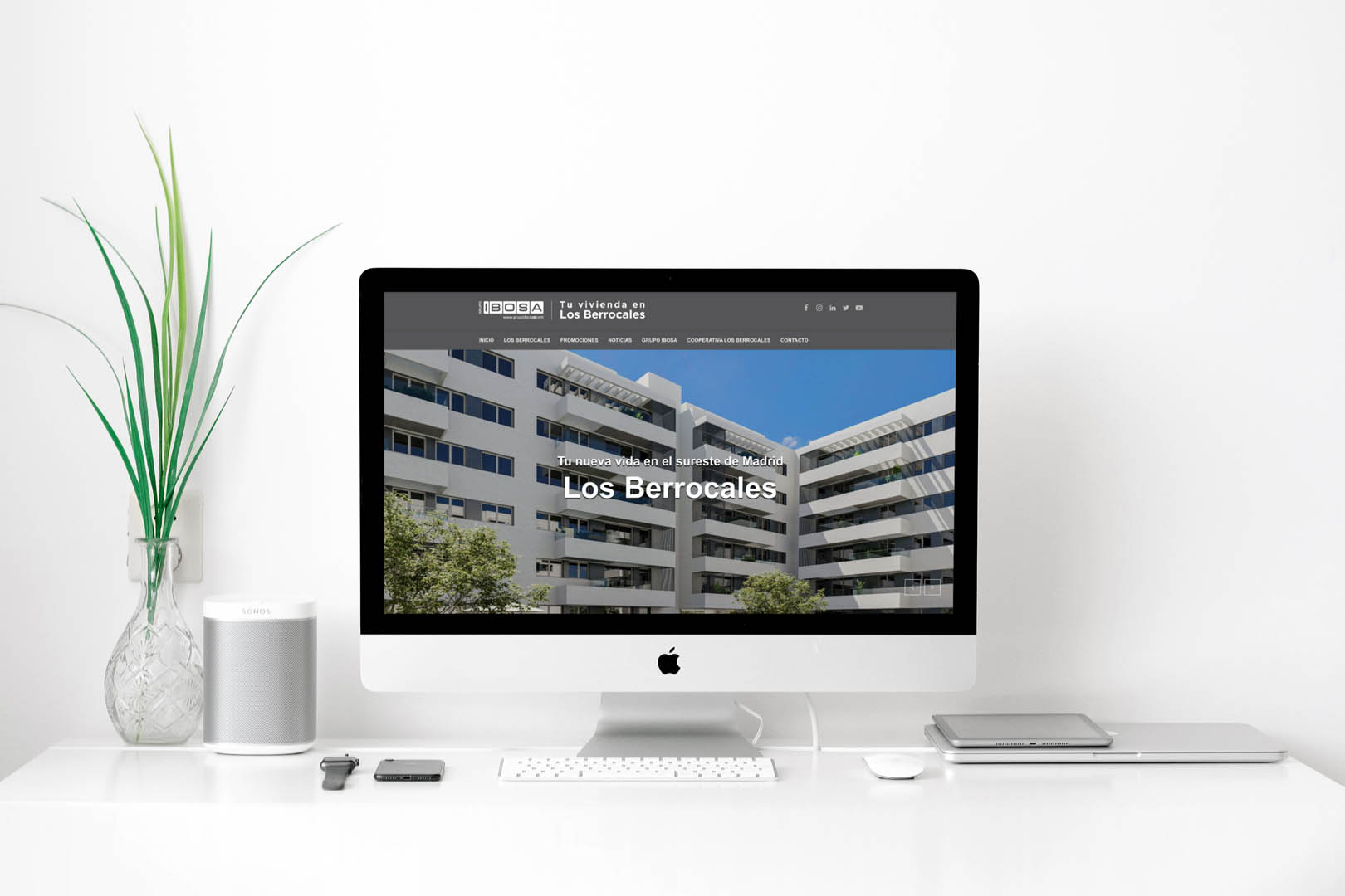 Diseño de la web corporativa de Los Berrocales